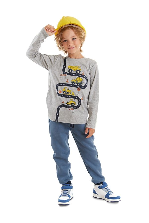 Denokids Denokids Construction Equipment Boys T-shirt Trousers Set