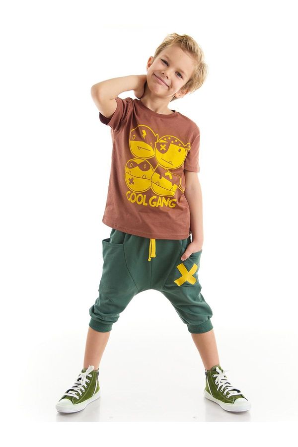 Denokids Denokids Cool Gang Boys T-shirt Capri Shorts Set