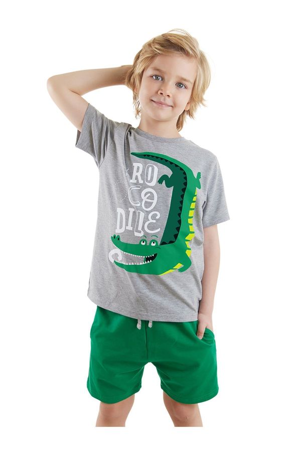 Denokids Denokids Croco Boy Summer T-shirt Shorts Set