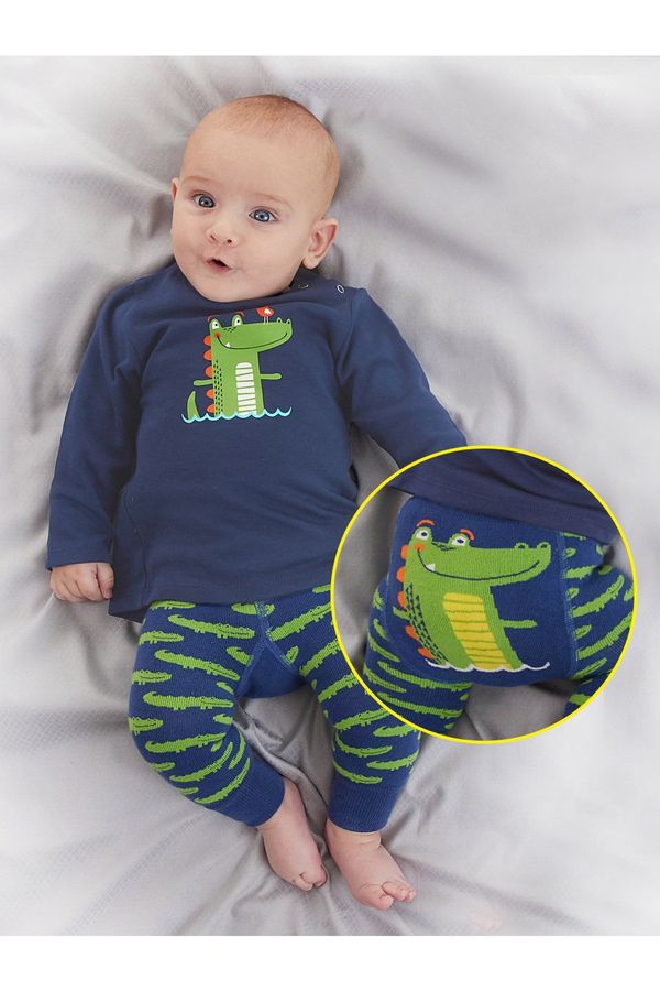 Denokids Denokids Crocodile Baby Boy T-shirt Leggings-Pants Suit