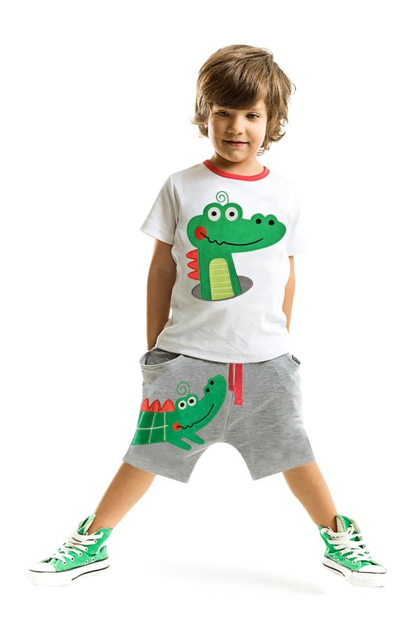 Denokids Denokids Crocodile Baggy Boy's T-shirt Shorts Set
