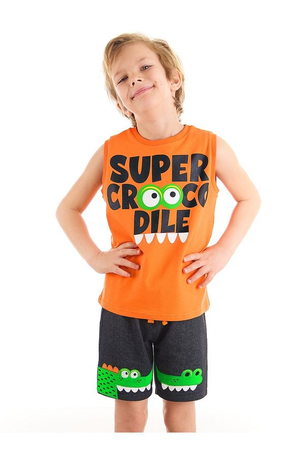 Denokids Denokids Crocodile Boy's T-shirt Shorts Set