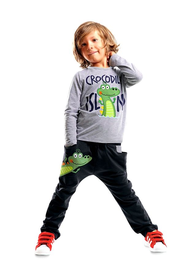 Denokids Denokids Crocodile Island Boy's T-shirt Trousers Set