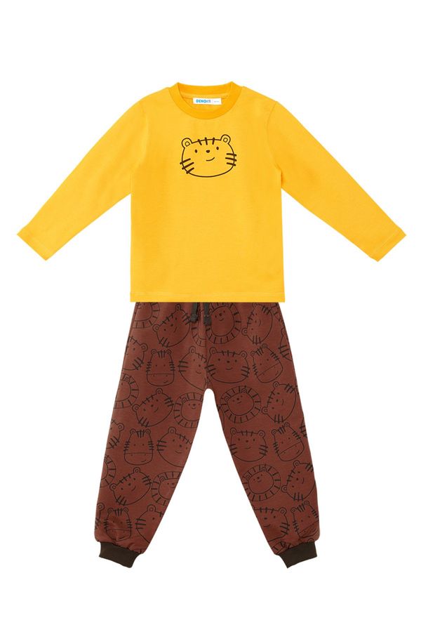 Denokids Denokids Cute Cat Baby Boy T-shirt Pants Suit