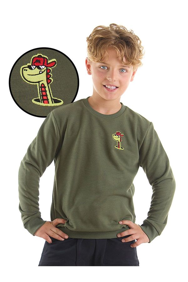 Denokids Denokids Dino Boys Khaki Sweatshirt