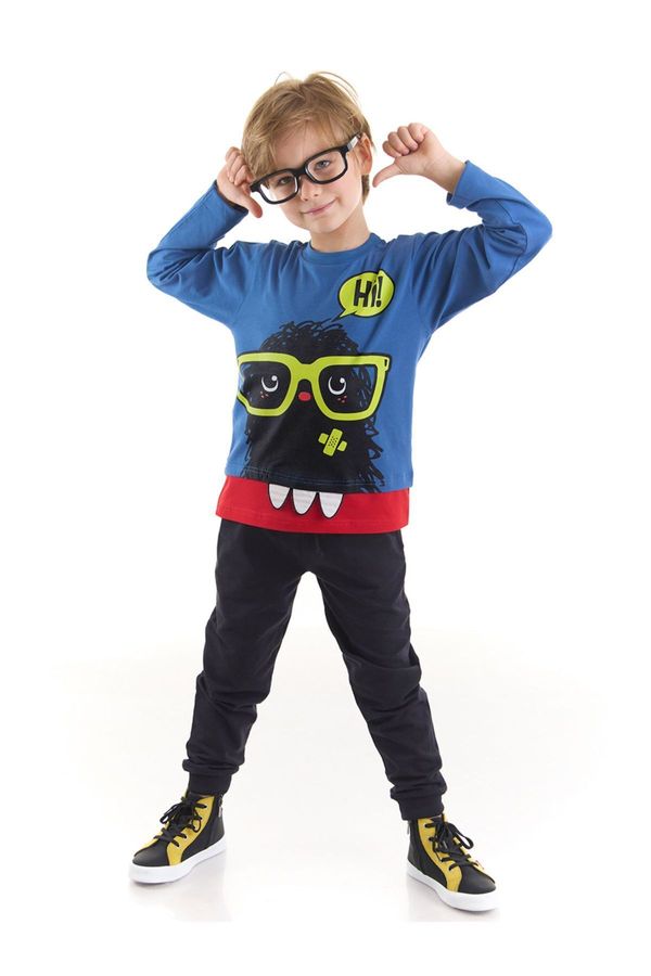 Denokids Denokids Hi Monster Boys T-shirt Pants Suit