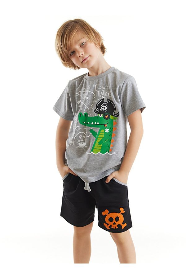 Denokids Denokids Pirate Crocodile Boy's T-shirt Shorts Set