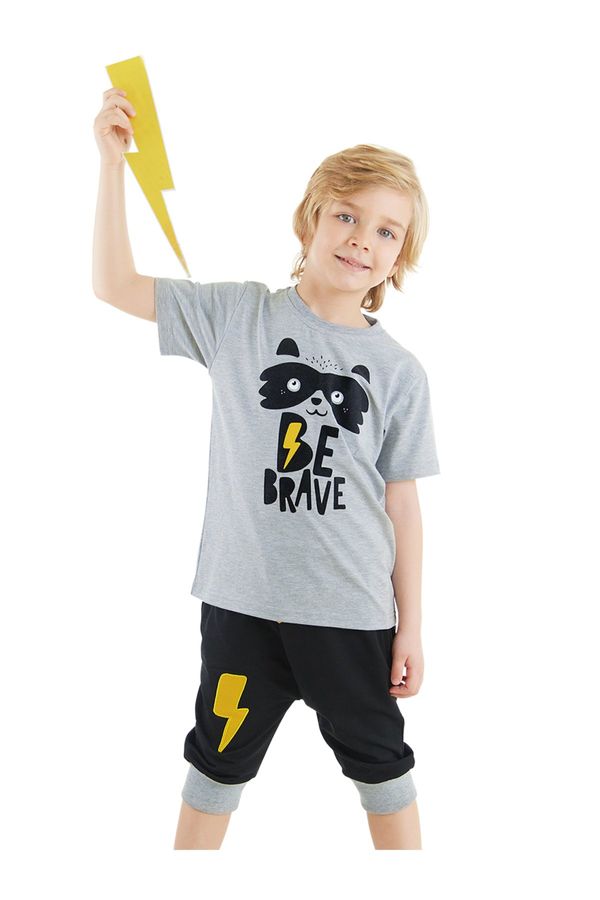 Denokids Denokids Raccoon Boy T-shirt Capri Shorts Set