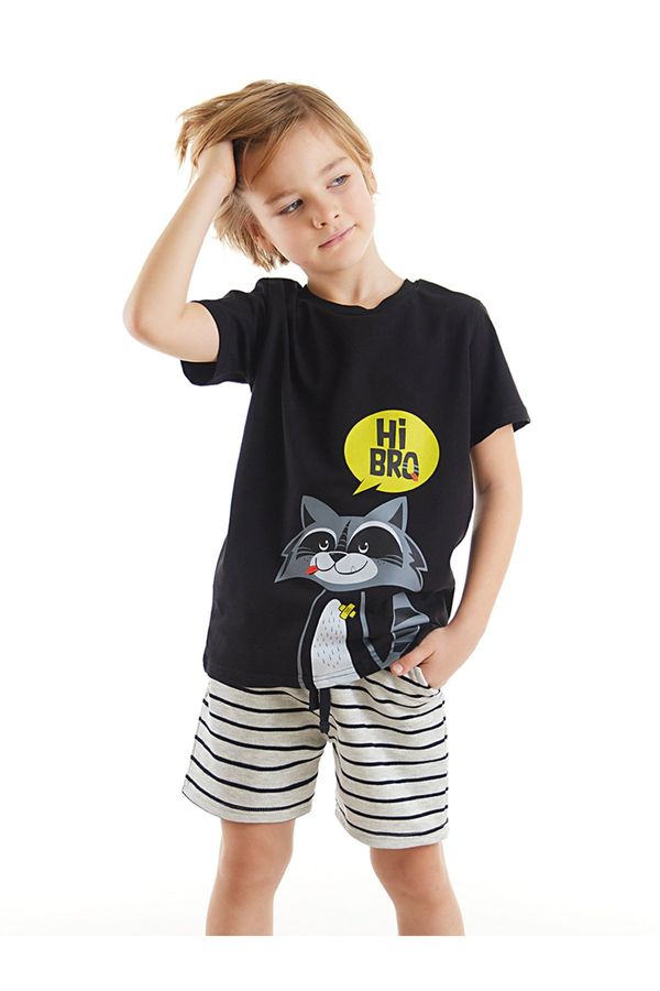 Denokids Denokids Raccoon Boy's T-shirt Shorts Set