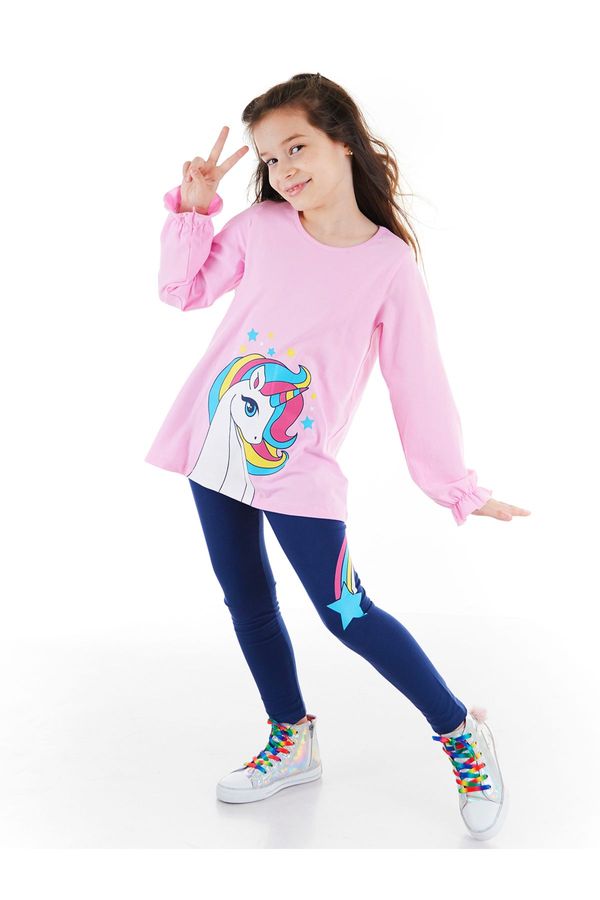 Denokids Denokids Rainbow Star Girl's T-shirt Tunic Tights Set