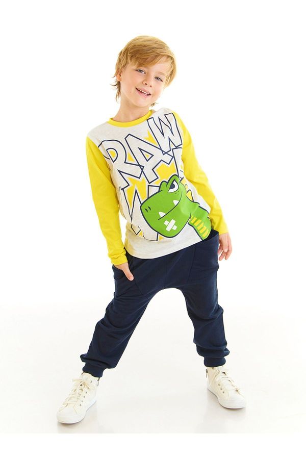 Denokids Denokids Rawr Dino Boys T-shirt Trousers Set