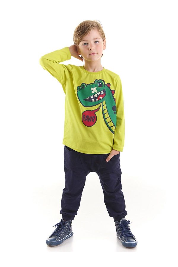 Denokids Denokids Rawr Dinosaur Boys T-shirt Trousers Set