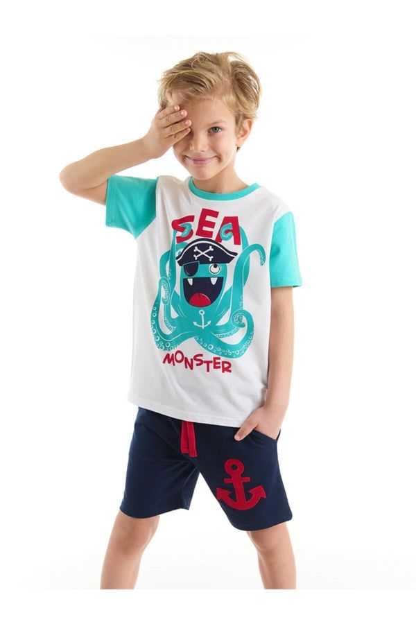 Denokids Denokids Sea Monster Boys T-shirt Shorts Set