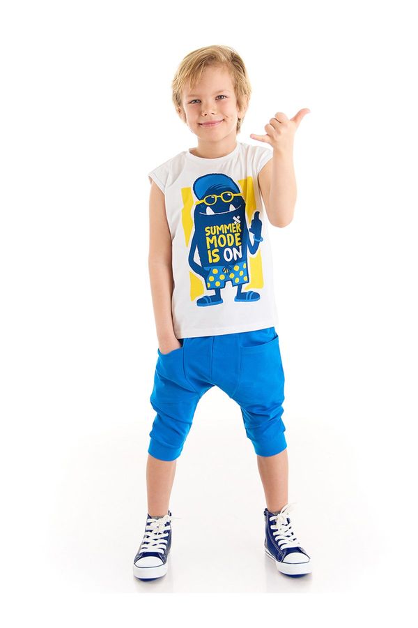 Denokids Denokids Summer Mode Boys T-shirt Capri Shorts Set