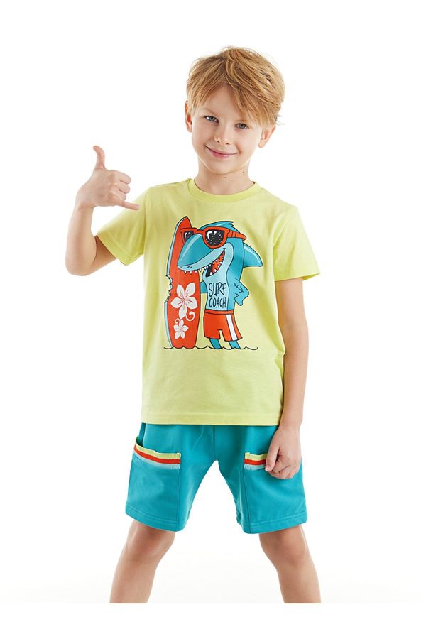 Denokids Denokids Surfer Shark Boy T-shirt Shorts Set