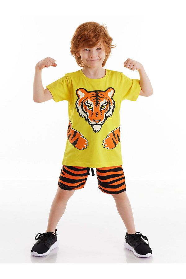 Denokids Denokids Tiger Claw Boy's T-shirt Shorts Set