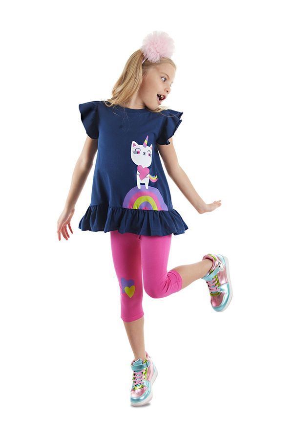 Denokids Denokids Unicorn Cat Girl Kids T-shirt Leggings Suit