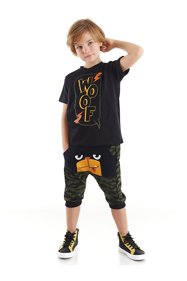 Denokids Denokids Woof Boy's T-shirt Capri Shorts Set