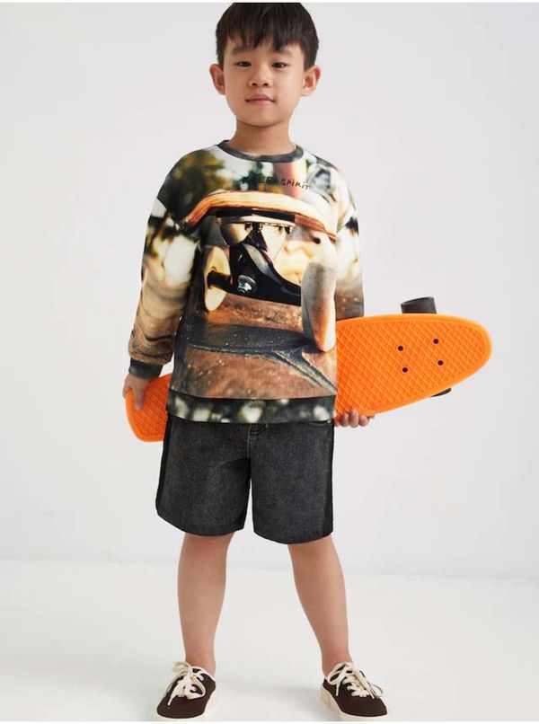 DESIGUAL Desigual Cupido Brown Patterned Hoodie - Boys