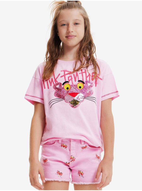 DESIGUAL Desigual Pink Panther Girls' T-Shirt - Girls