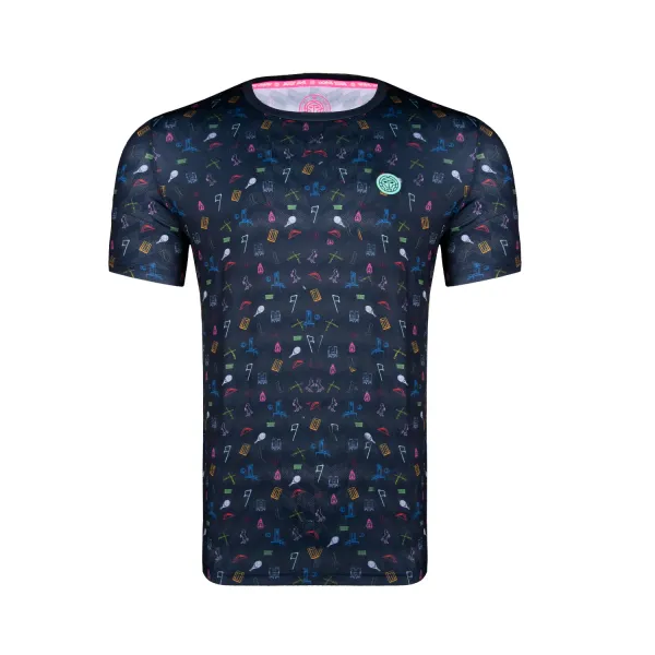 BIDI BADU Dětské tričko BIDI BADU  Deon Tech Tee Dark Blue, Mixed 128 cm