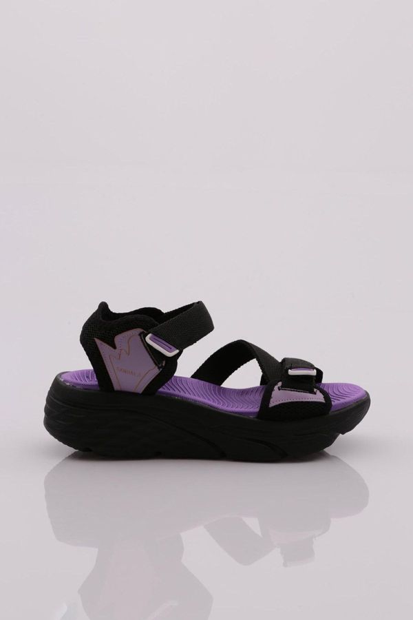 DGN DGN 0148 Women's Sandals Black Lilac