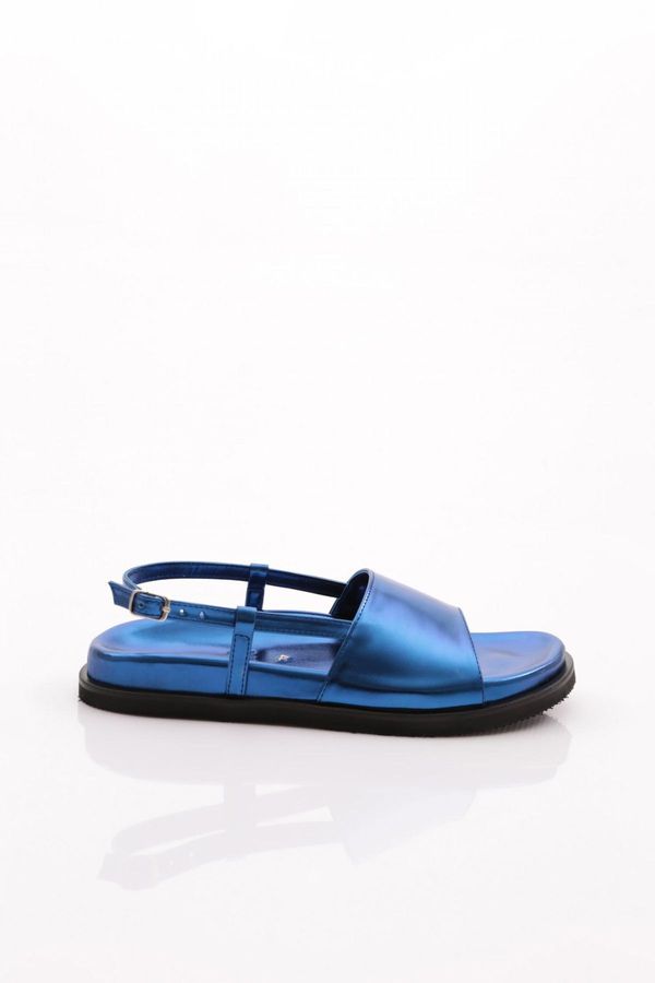 DGN DGN 3015 Women's Thick Strap Sandals Sax Blue Signora