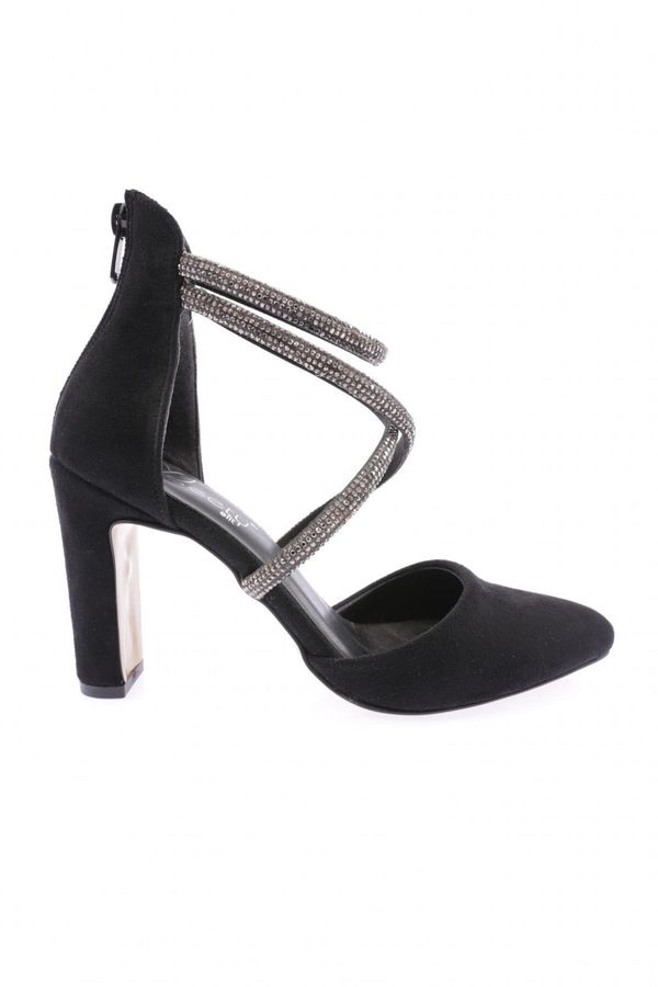 DGN DGN 314-23y Women's Heeled Shoes Black Velvet