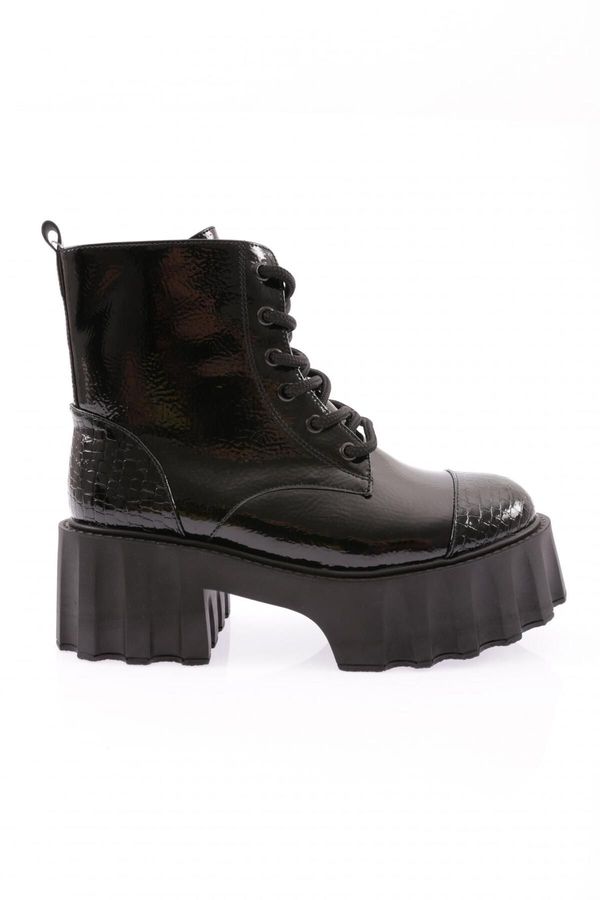 DGN DGN Es802 Women's Thick Sole Lace-Up Boots.