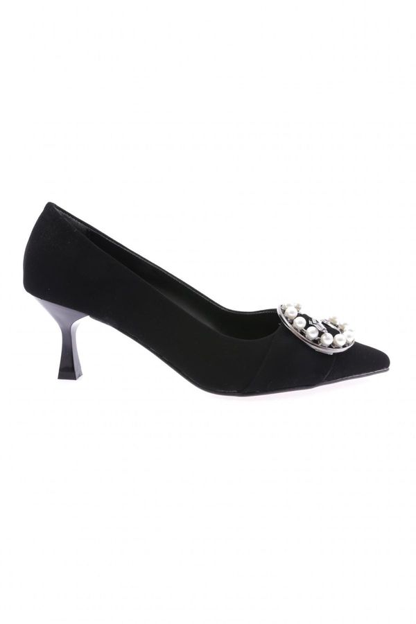 DGN DGN Fb-40-1563 Women's Pearl Stone Heeled Shoe