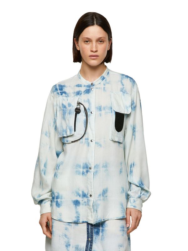 Diesel Diesel Blouse - COVER SHIRT white-blue