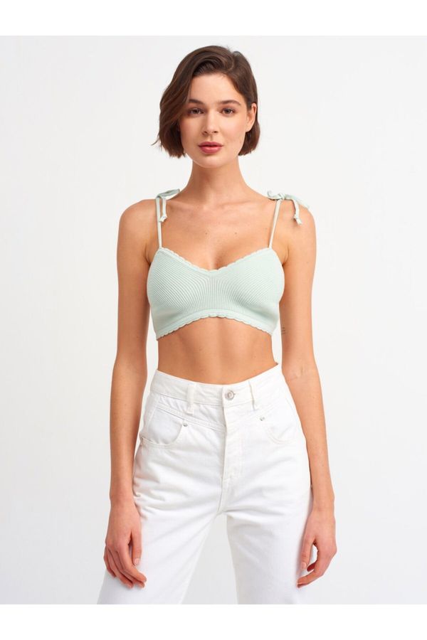 Dilvin Dilvin 1024 Lace-Up Bra-mint