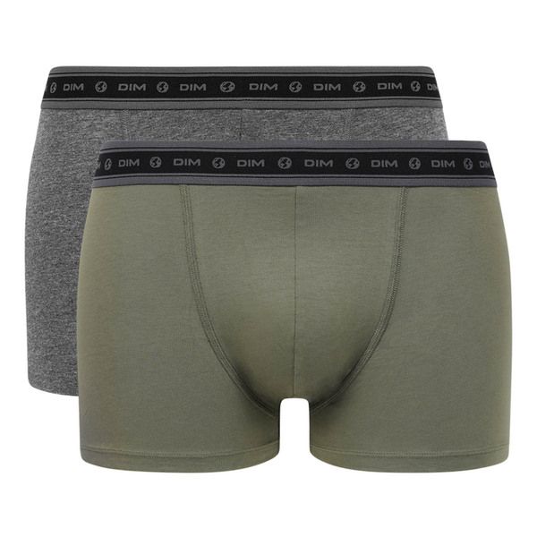 DIM DIM GREEN ECOSMART BOXER 2x - Men's bio boxers 2 pcs - green - dark green