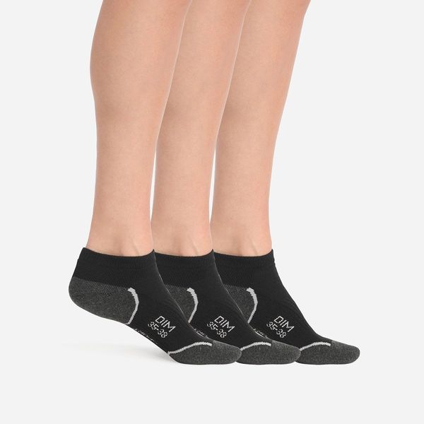 DIM SPORT DIM SPORT IN-SHOE 3x - Women's sports socks 3 pairs - black