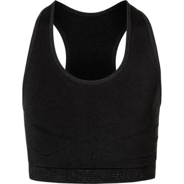 Endurance Dívčí podprsenka Endurance Anyo Jr. Seamless Sports Bra Black, 8/10 (128 - 146 cm)