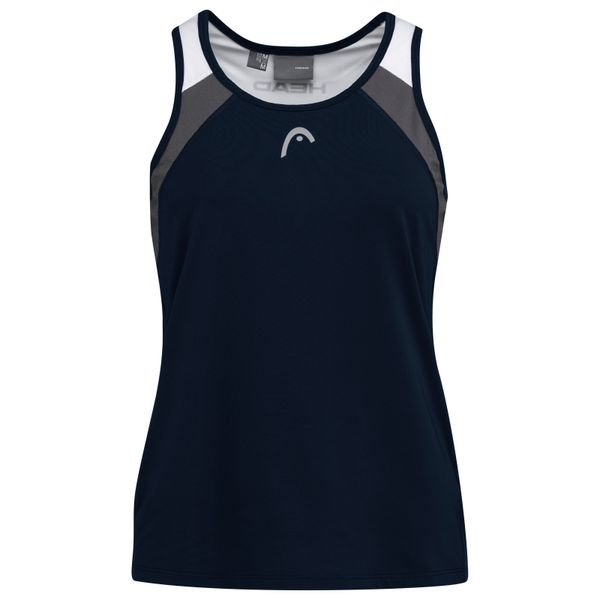 Head Dívčí tílko Head  Club 22 Tank Top Girls Dark Blue 140 cm