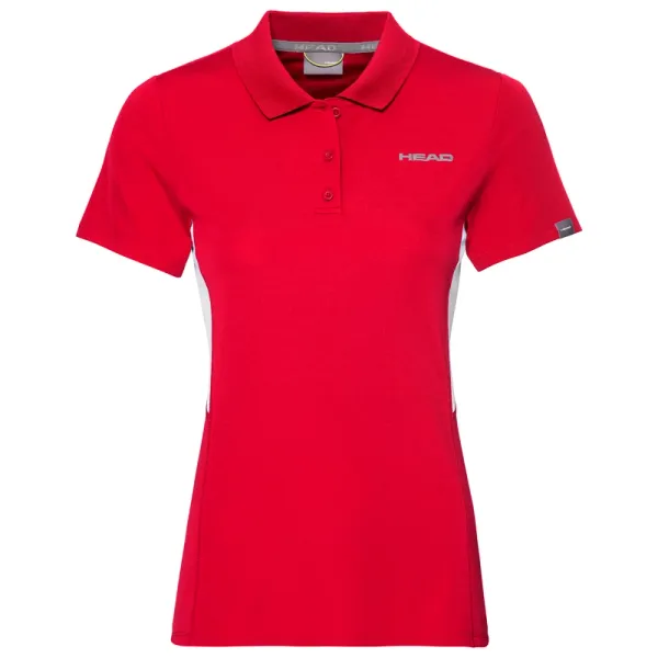 Head Dívčí tričko Head  Club Tech Polo Red 140 cm