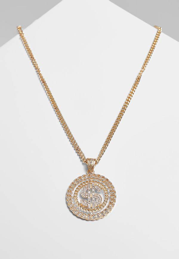 Urban Classics Dollar necklace - gold color