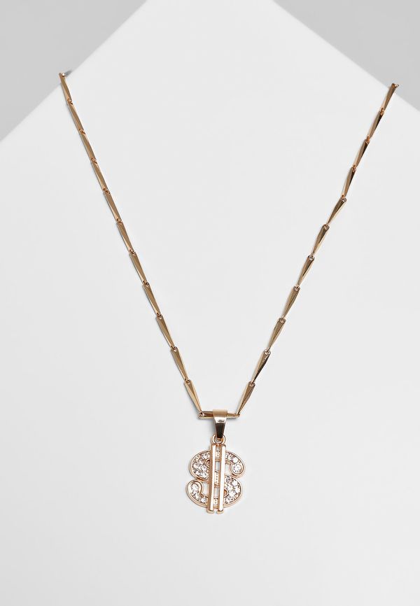 Urban Classics Dollar necklace - gold color