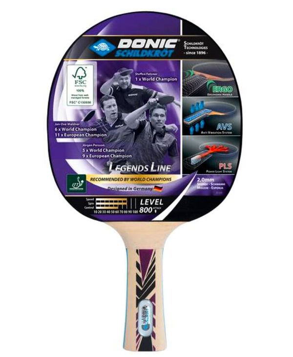 Donic Schildkröt Donic Schildkröt Legends Line 800 Table Tennis Bat.