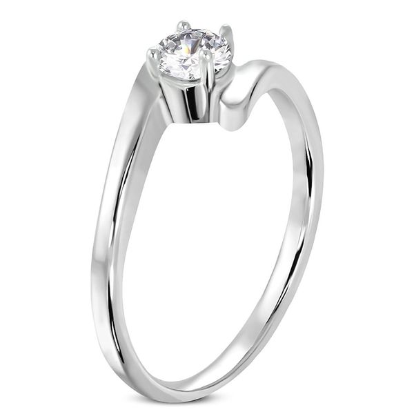 Kesi Double ring surgical steel engagement ring