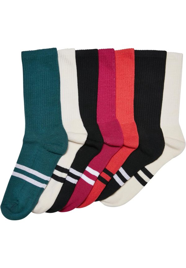 Urban Classics Accessoires Double Stripe Socks 7-Pack Winter Color