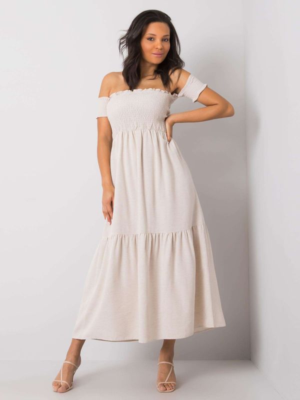 RUE PARIS Dress-346-SK-009.51-light beige