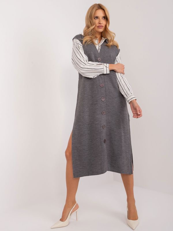 BADU Dress-BA-SK-6109.07-dark gray