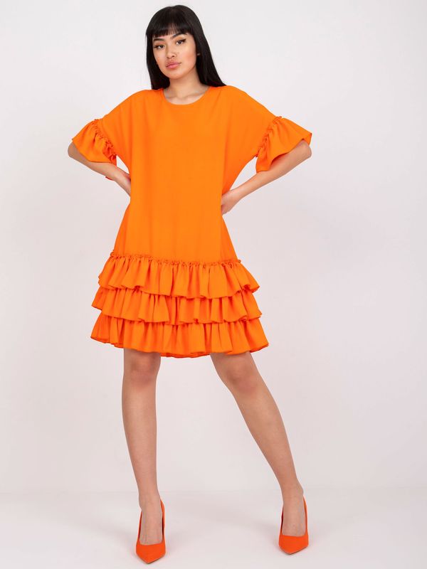 RUE PARIS Dress-CHA-SK-1407-3.58P-Orange