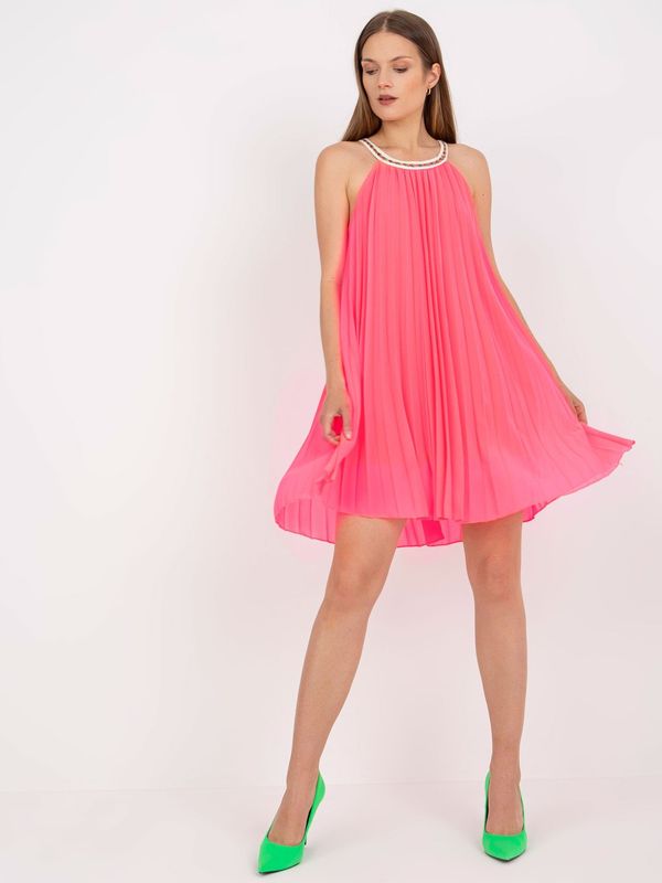 Italy Moda Dress-DHJ-SK-0010.35-fluo pink