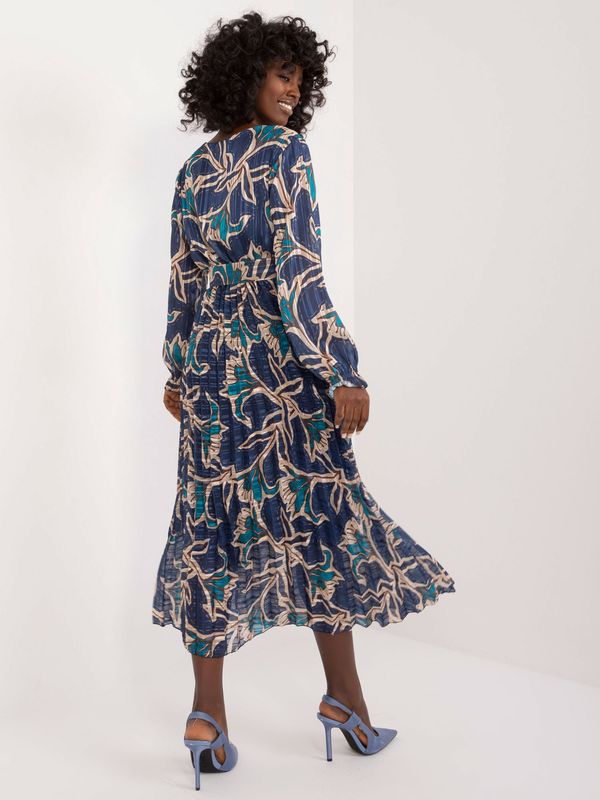 Italy Moda Dress-DHJ-SK-13928.42-navy blue