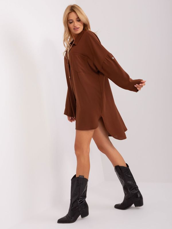 Italy Moda Dress-DHJ-SK-13938.02P-brown