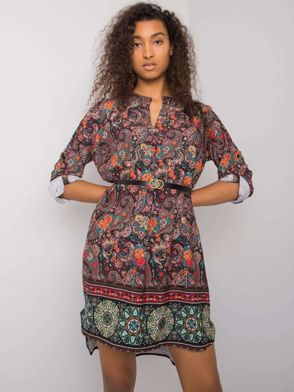 Italy Moda Dress-DHJ-SK-5766.60-black-red