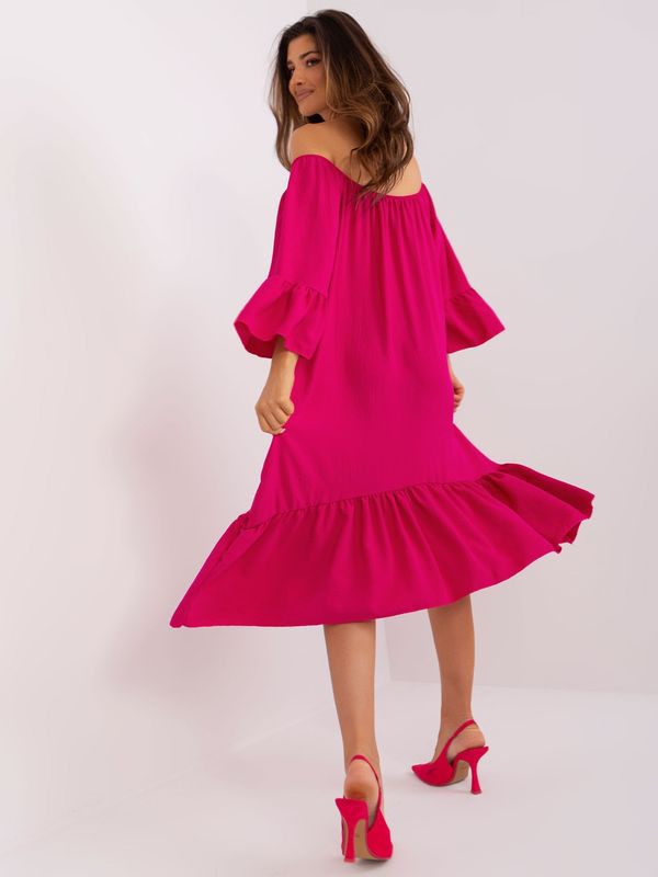 Italy Moda Dress-DHJ-SK-6057.93-Fuchsia